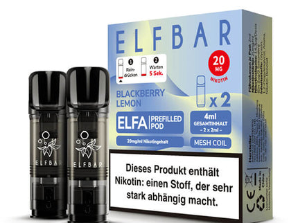 Elfbar ELFA Prefilled Pods 20mg vorgefüllte ELFA Pods